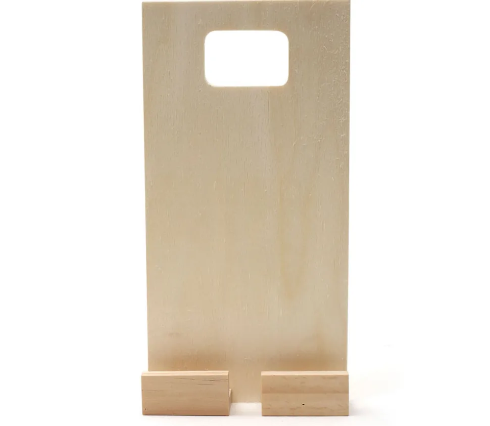 Porte téléphone en bois à décorer