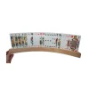Porte-cartes à jouer arrondi en bois de 50 cm