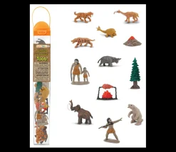 Préhistoire : set 12 figurines livrées avec tube de rangement