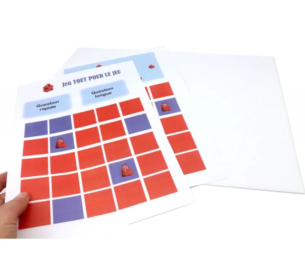 PR2N Plateau de jeu rectangle 380 x 277 mm moyen format pliable en 4