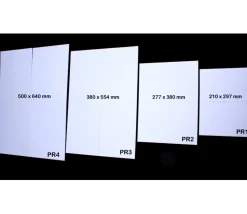 PR2N Plateau de jeu rectangle 380 x 277 mm moyen format pliable en 4