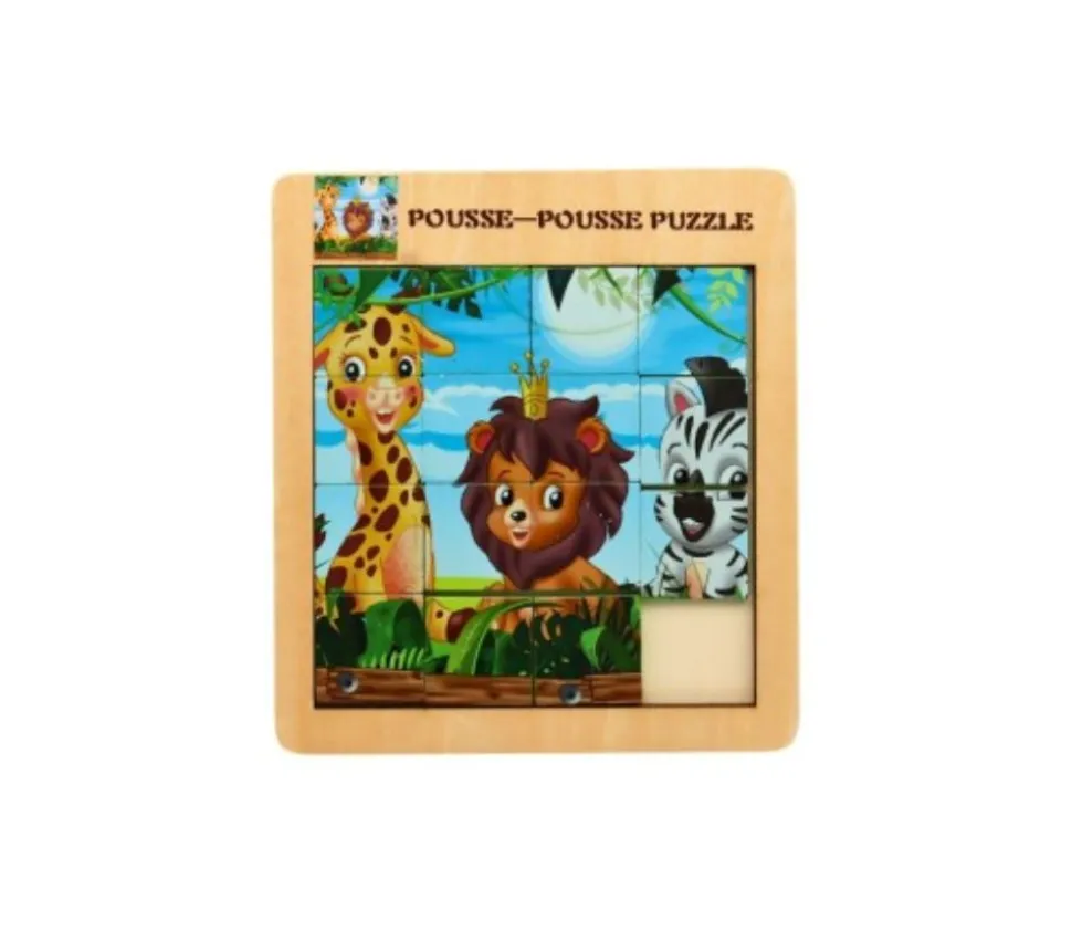 Puzzle - casse tête en bois 2 en 1 LION
