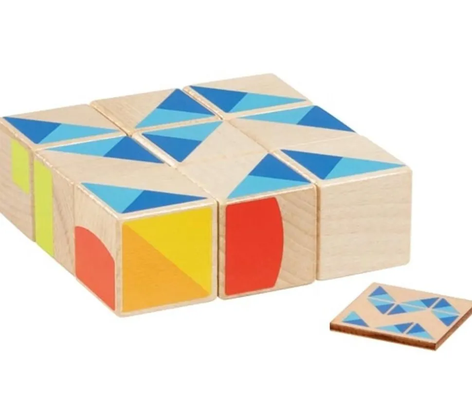 Puzzle 9 cubes en bois Kubus