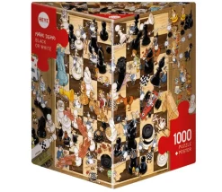 Puzzle 1000 pièces échiquier fou - Black or White de Degano. Heye