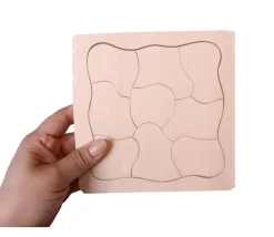 Puzzle 9 pièces en bois à personnaliser