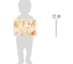 Puzzle bois 10 pièces Les objets du quotidien à encastrer