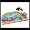 Puzzle bois Animaux de la mer : 6 pièces figurines de jeux - commerce équitable
