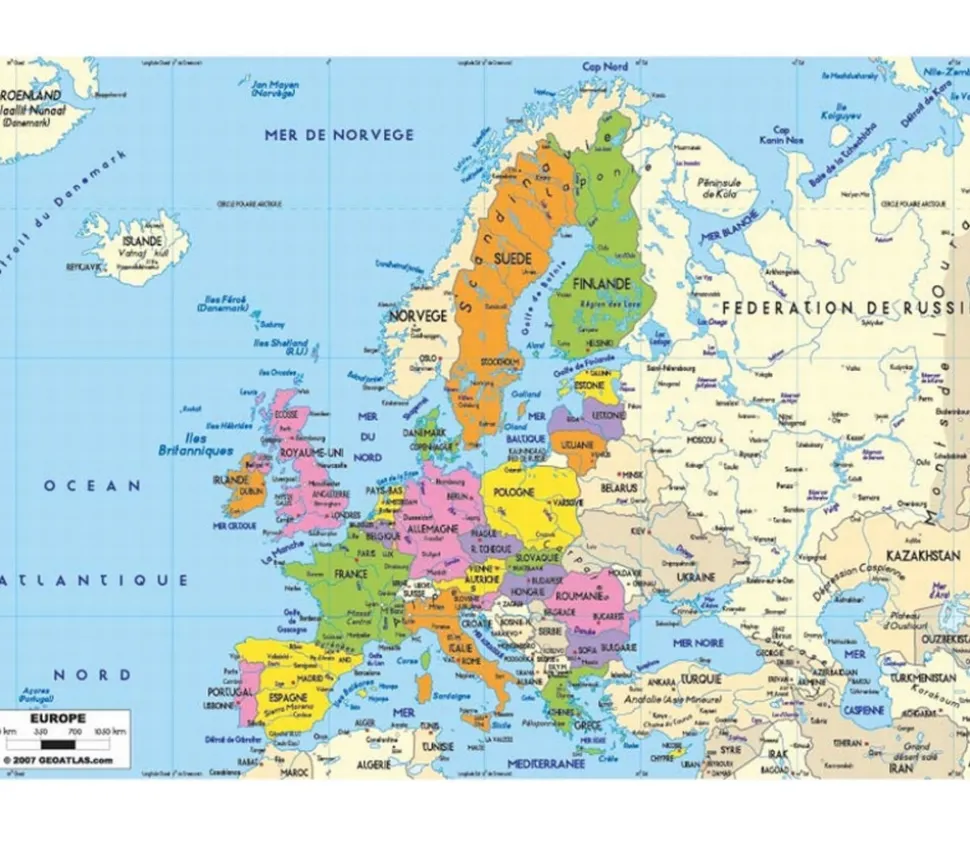 Puzzle bois Carte de l'Europe 50 pièces