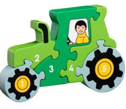 Puzzle bois tracteur 1 à 5 - commerce équitable