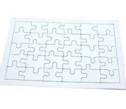 Puzzle carton blanc 30 pièces à personnaliser 20 x 13 cm