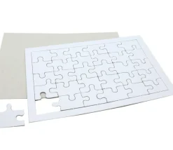 Puzzle carton blanc 30 pièces à personnaliser 20 x 13 cm