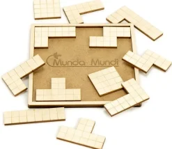 Puzzle Casse tête forme tétris bois