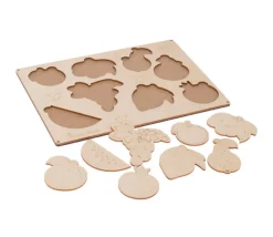 Puzzle des fruits 8 pièces en bois naturel