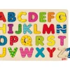 Puzzle en bois à encastrer alphabet dans cadre 30 x 21 cm
