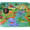 Puzzle en bois 60 pièces - thème savane