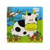 Puzzle en bois 16 pièces vache