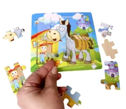 Puzzle en bois 16 pièces vache
