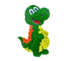 Puzzle en bois Animal + Alphabet - 24 pièces à assembler dinosaure