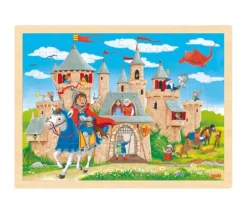 Puzzle en bois de 96 pièces Château fort