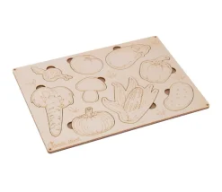 Puzzle en bois légumes - 9 pièces