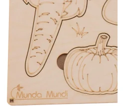 Puzzle en bois légumes - 9 pièces