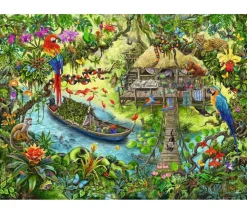 Puzzle Escape Kids - Un safari dans la jungle - 368 pièces- Ravensburger