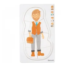 Puzzle Je grandis "garçon" 4 étages - 28 pièces en bois