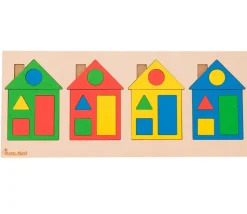 Puzzle Maisons des formes et couleurs