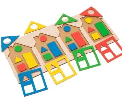 Puzzle Maisons des formes et couleurs