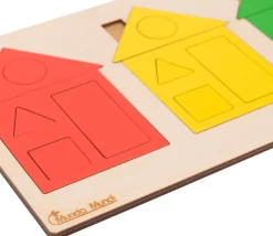 Puzzle Maisons des formes et couleurs