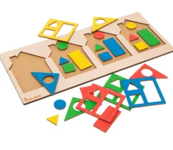 Puzzle Maisons des formes et couleurs
