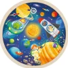 Puzzle Univers espace en bois 57 pièces rond