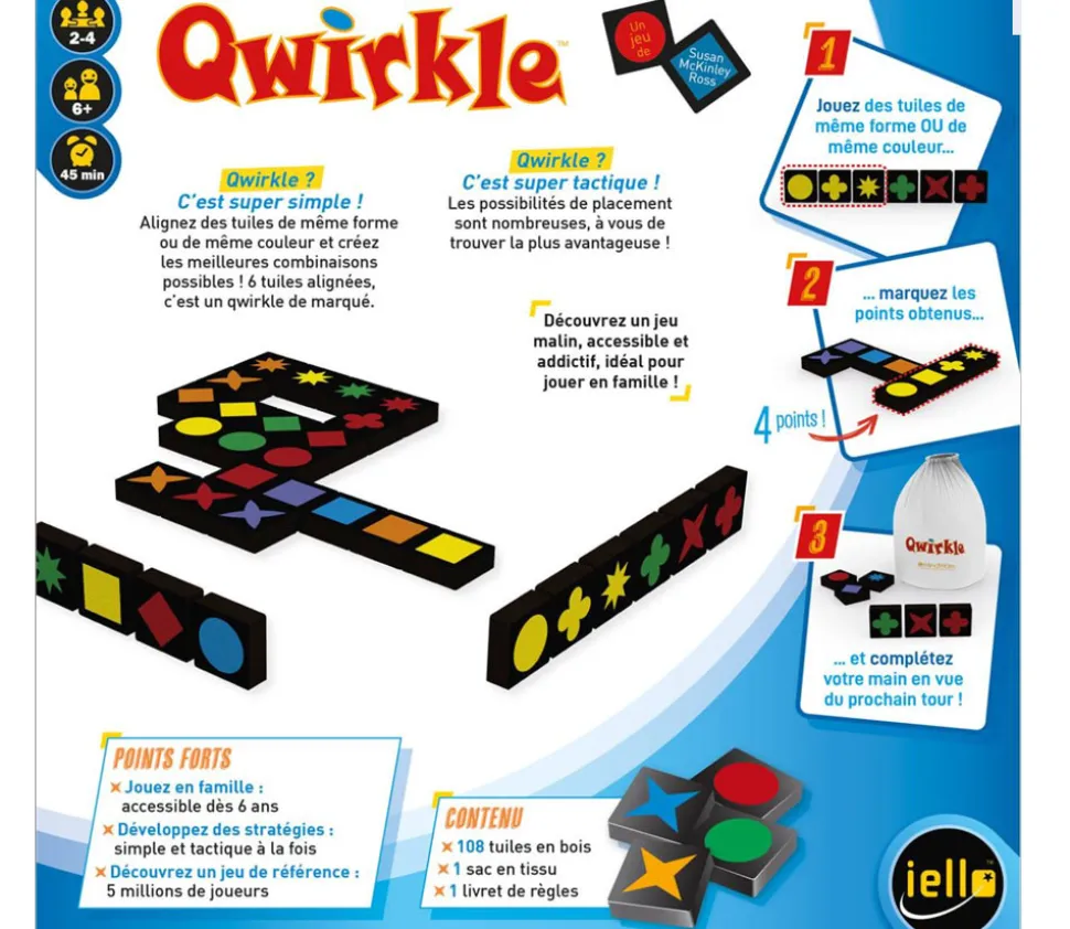 Qwirkle - jeu formes et couleurs édition standard