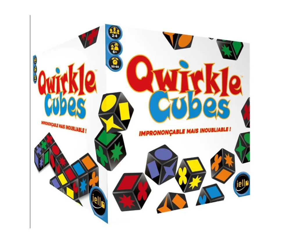 Qwirkle Cubes - Version cubes dés à jouer jeu formes et couleurs