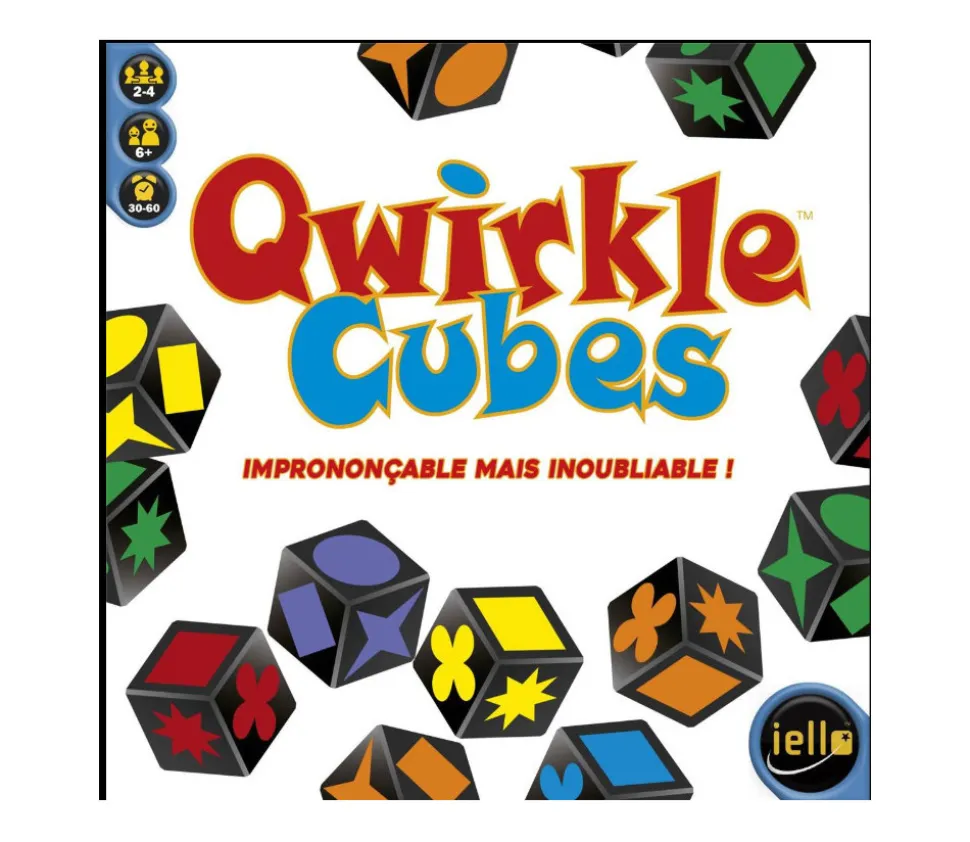 Qwirkle Cubes - Version cubes dés à jouer jeu formes et couleurs