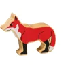 Renard en bois 96 x 72 x 25 mm