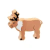 Renne figurine en bois 100 x 109 x 25 mm