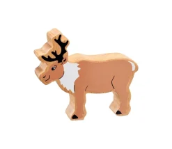 Renne figurine en bois 100 x 109 x 25 mm