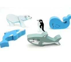 Requin en bois 44 x 103 x 15 mm