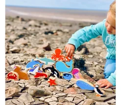 Requin gris en bois grande taille 56 x 136 x 25 mm