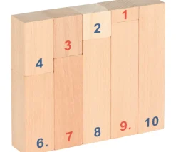 Réglettes bois numérotées de calcul de 1 à 10 math
