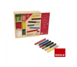Réglettes en bois cuisenaire 1 à 10 cm - bâtonnets bois Goula