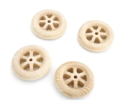 Roue à rayon en bois de 7 cm wagon
