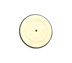 Roue en bois de 14 cm avec pneu caoutchouc pour construction