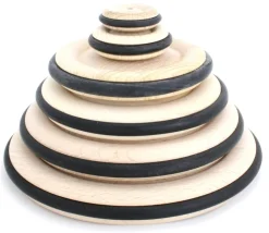 Roue en bois de 8.4 cm avec pneu caoutchouc pour construction