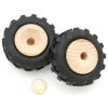 Roue tracteur de 4.3 cm avec pneu caoutchouc