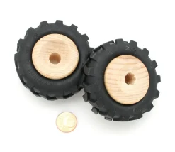Roue tracteur de 4.3 cm avec pneu caoutchouc