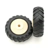 Roue tracteur de 8 cm avec pneu caoutchouc