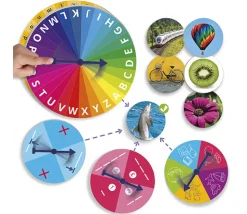 Roues de pré-lecture - découverte des lettres et syllabes