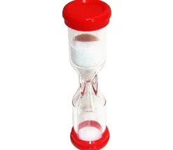 Sablier de jeu 2 minutes - ROUGE - 9.8 cm MM